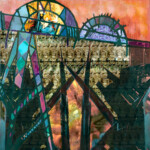 Gedanken zum 11. September . 2001
Digitalcollge . 36 x 35,5 cm
für 12 Monate - 12 Originale 2003