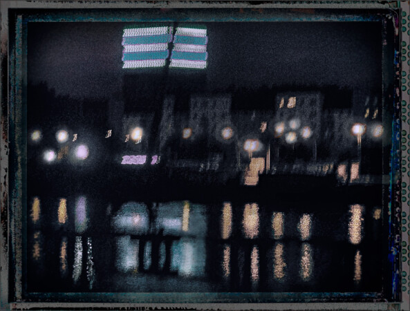 on my way VI (Spree-Poem) . 2016-20 . pigment print - 10 Farben . Edition 5 . 42 x 64 cm