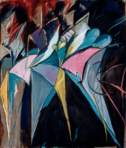 Promenade . 1982
Tempera, Öl auf Leinwand
200 x 170 cm