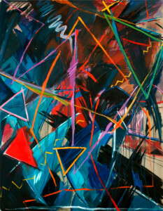 Begegnung . 1982−83
Tempera, Öl auf Leinwand
180 x 140 cm