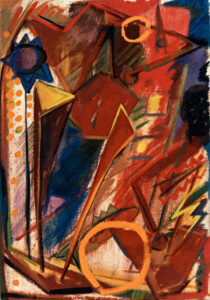 Geflüster . 1984
Tempera, Öl auf Leinwand
65 x 45,5 cm