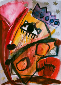 Rotes Träumen I . 1992
Aquarell auf Bütten
50,5 x 36 cm
