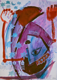 In Gedanken an ein Fernes Land . 1994
Aquarell auf Bütten
50,5 x 36 cm