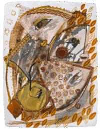 Herbstpaar III . 1995
Gouache auf Bütten/ Nessel
79 x 57 cm