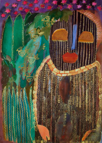 Zauberwaldwesen I . 1999
Aquarell auf Bütten
50,5 x 36 cm