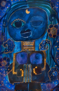 Zauberwaldwesen VII . 2001
Aquarell auf Bütten
50,5 x 36