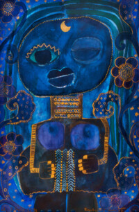 Zauberwaldwesen VII . 2001
Aquarell auf Bütten
50,5 x 36