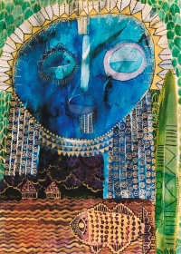 Sonnengel I . 2002
Aquarell auf Bütten
50,5 x 36