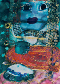 Paradiestanz . 2002
Aquarell auf Bütten
50,5 x 36 cm