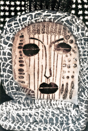 Schlangenhaupt II . 1999 . Radierung . 1 Platte . 54 x 39,5 cm . Auflage 8