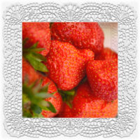 fuchtig kontemplativ: Erdbeerrot . 2016 . digital collage . pigment print - 10 Farben . Edition 5 . 30 x 30 cm