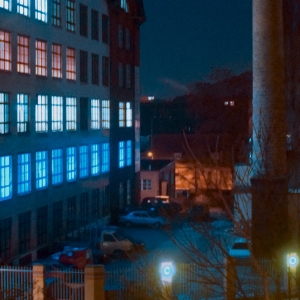 schlesischBLAU III - Triptychon . 2005-10 . pigment print - 10 Farben . Edition 5 . 50 x 50 cm